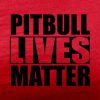pit bull lives matter red tee black design