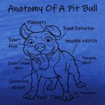 anatomy of a pit bull royal blue tee black design