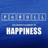 pitbull the perfect element of happiness royal blue tee white design