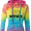 Pug The Perfect Element Of Happiness Rainbow Hoodie Black