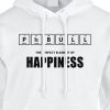 pit bull the perfect element of happiness hoodie white