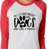 A Rescue Pit Bull Stole My Heart Baseball Tee Red